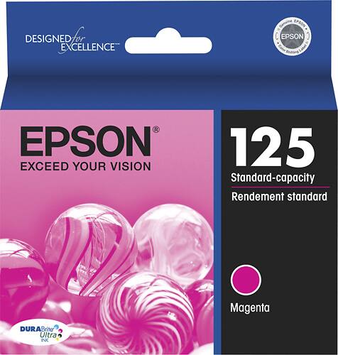 Epson - 125 Ink Cartridge - Magenta - Larger Front