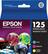 Front. Epson - 125 Multi-Pack Standard Capacity - Color (Cyan, Magenta, Yellow) Ink Cartridge - Cyan/Magenta/Yellow.