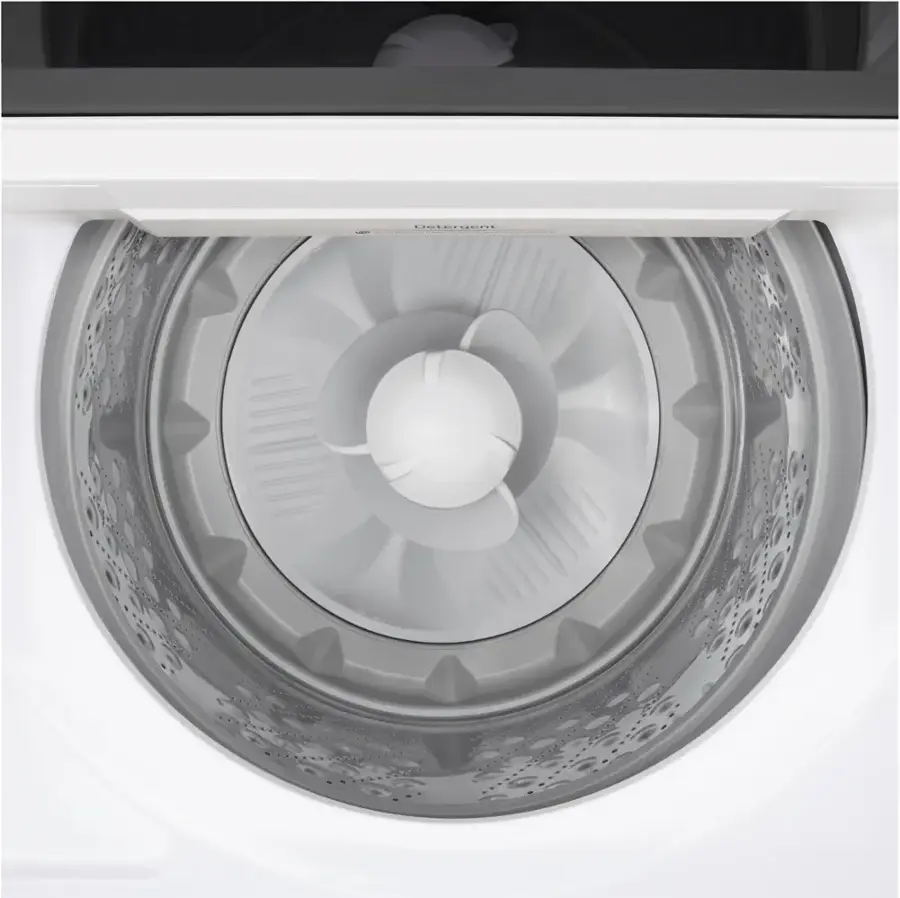 Alt View 23. LG - 4.8 Cu. Ft. High-Efficiency Smart Top Load Washer with EasyUnload - Alpine White.