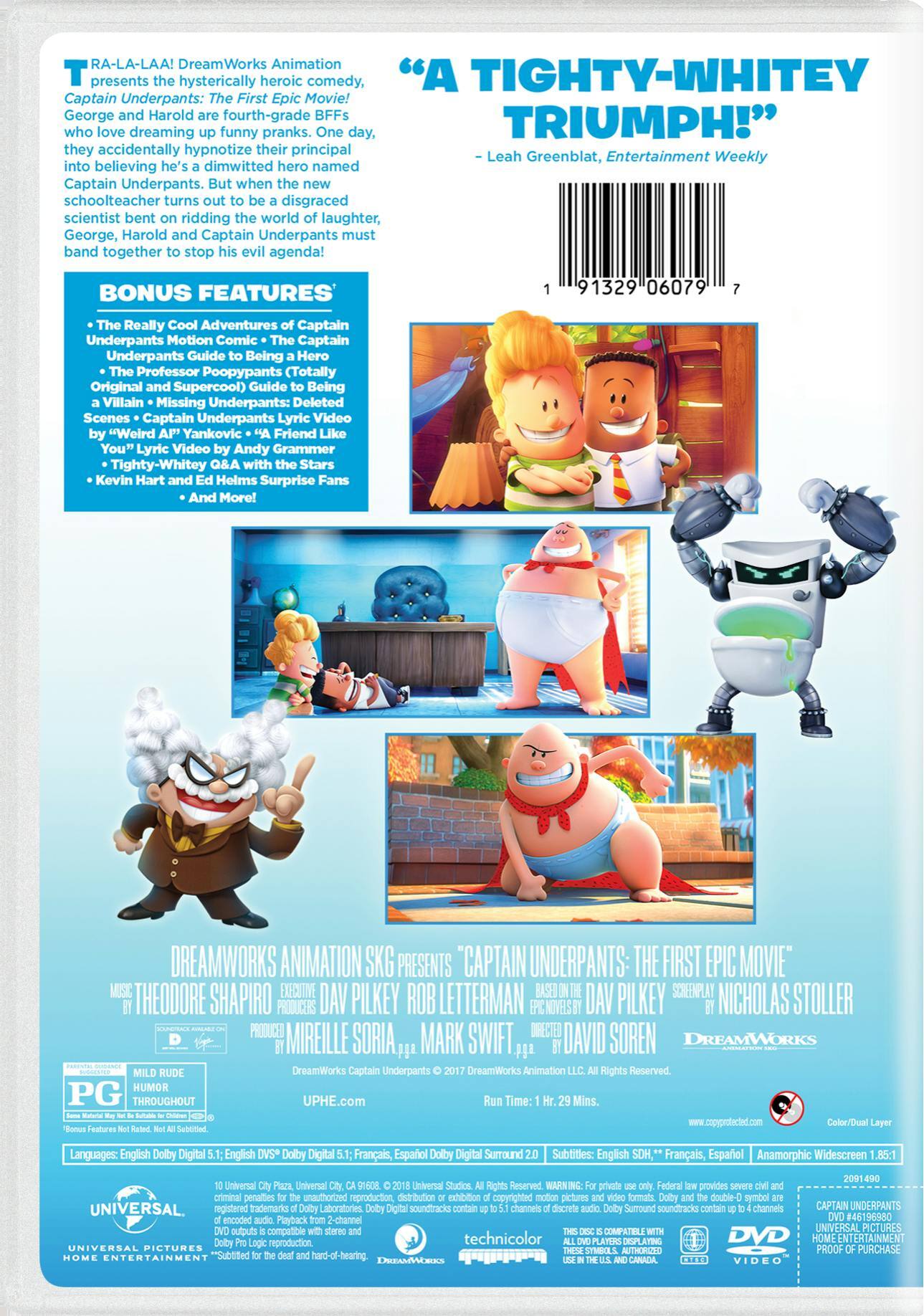 Angle. Captain Underpants: The First Epic Movie (New Artwork) [DVD].