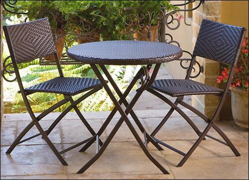Front Standard. RST Outdoor - Cantina 3-Piece Bistro Set - Espresso.