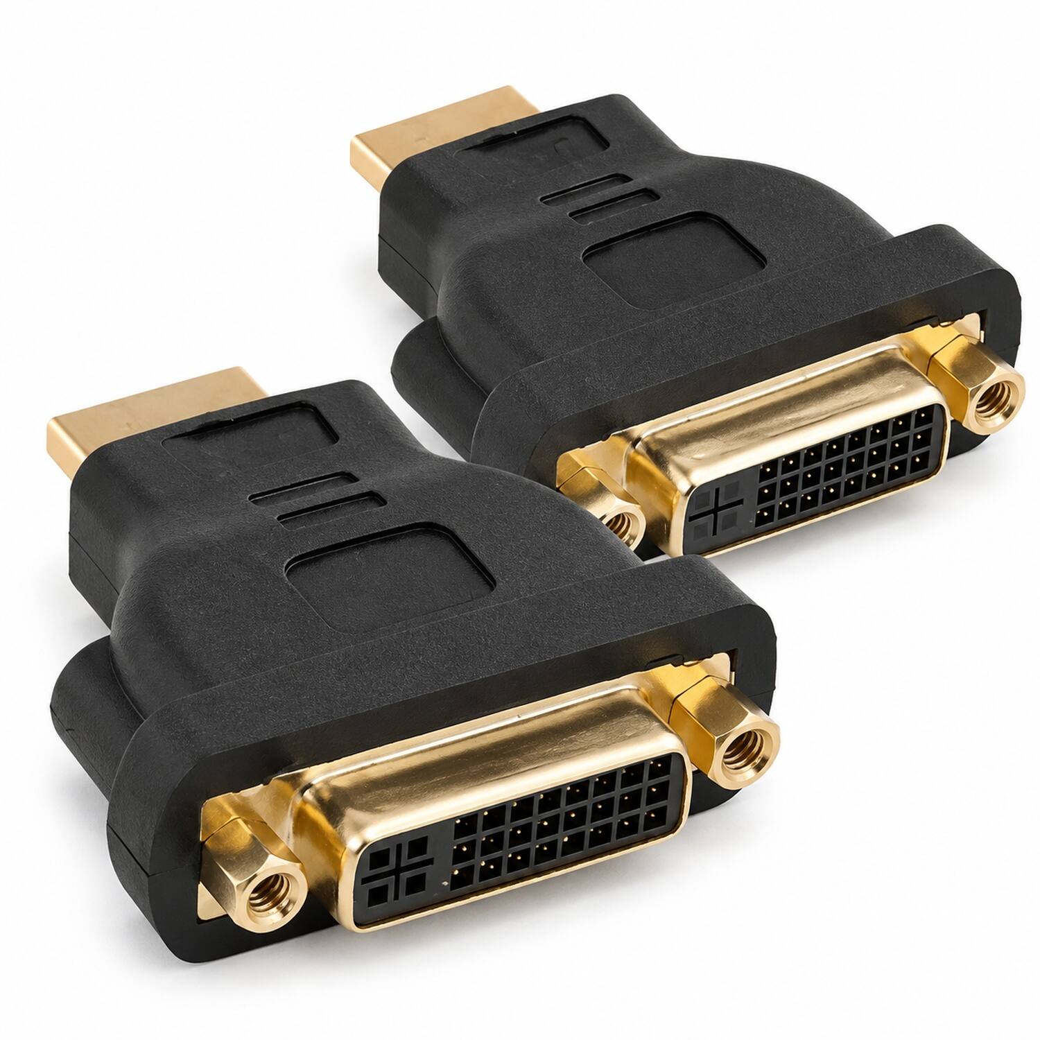 Front. Sanoxy - Sanoxy 2 Pack of HDMI Male to DVI-D Female Adapter - Black.