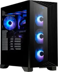 MSI - Aegis ZS2 Gaming Desktop - AMD Ryzen R9-9900X - 32GB Memory - NVIDIA GeForce RTX 5070 - 2TB SSD - Black - Black - Front_Zoom