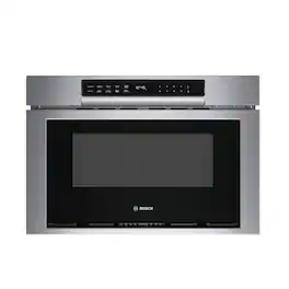 Bosch - 800 Series 1.2 Cu. Ft. Built-In Drawer Smart Microwave with Sensor Cooking - Stainless Steel