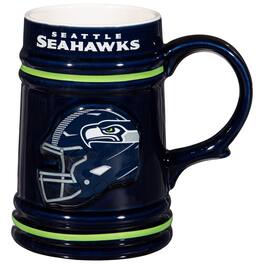 Evergreen Enterprises - Seattle Seahawks 24oz. Ceramic Stein Cup with Gift Box - Multicolor