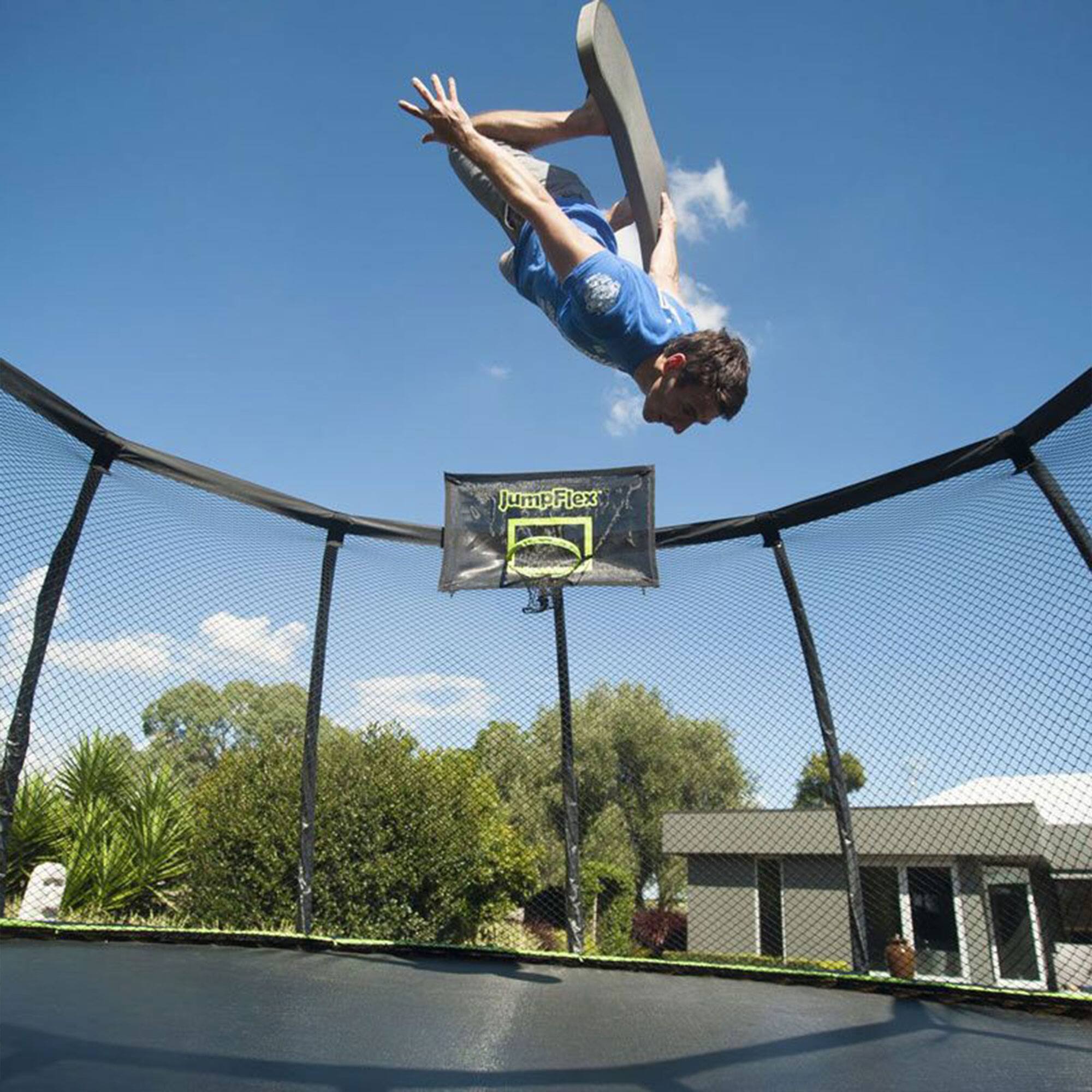 Alt View 3. Jumpflex - JumpFlex Trampoline Bounce Board FLEXBOARD, for Skateboard & Snowboard Practice - Black/Green.