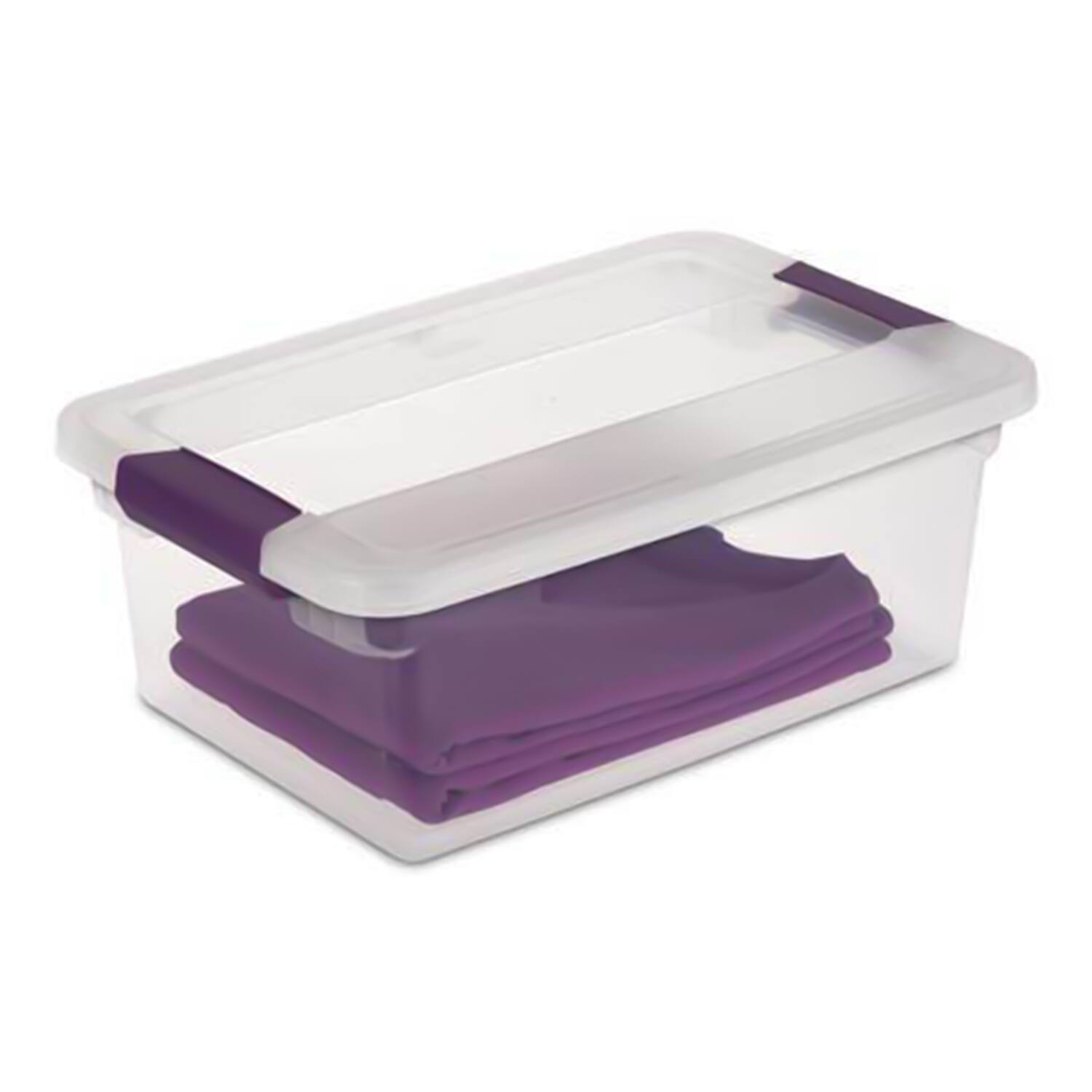 Alt View 3. Sterilite - Sterilite 66 Quart Latch Lid Tote, 12 Pack, and 15 Quart Latch Lid Tote, 12 Pack.
