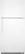 Front Standard. Frigidaire - 20.6 Cu. Ft. Top-Mount Refrigerator - White.