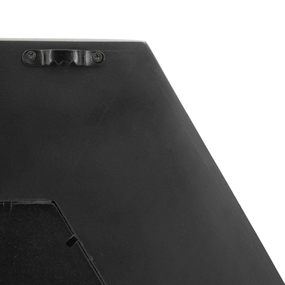 Alt View 5. BreeBe - 18.5' x 18.5' Hexagon Mirror with Solid Wood Frame, Wall Decor for Living Room Bathroom Hallway, Black - Black.