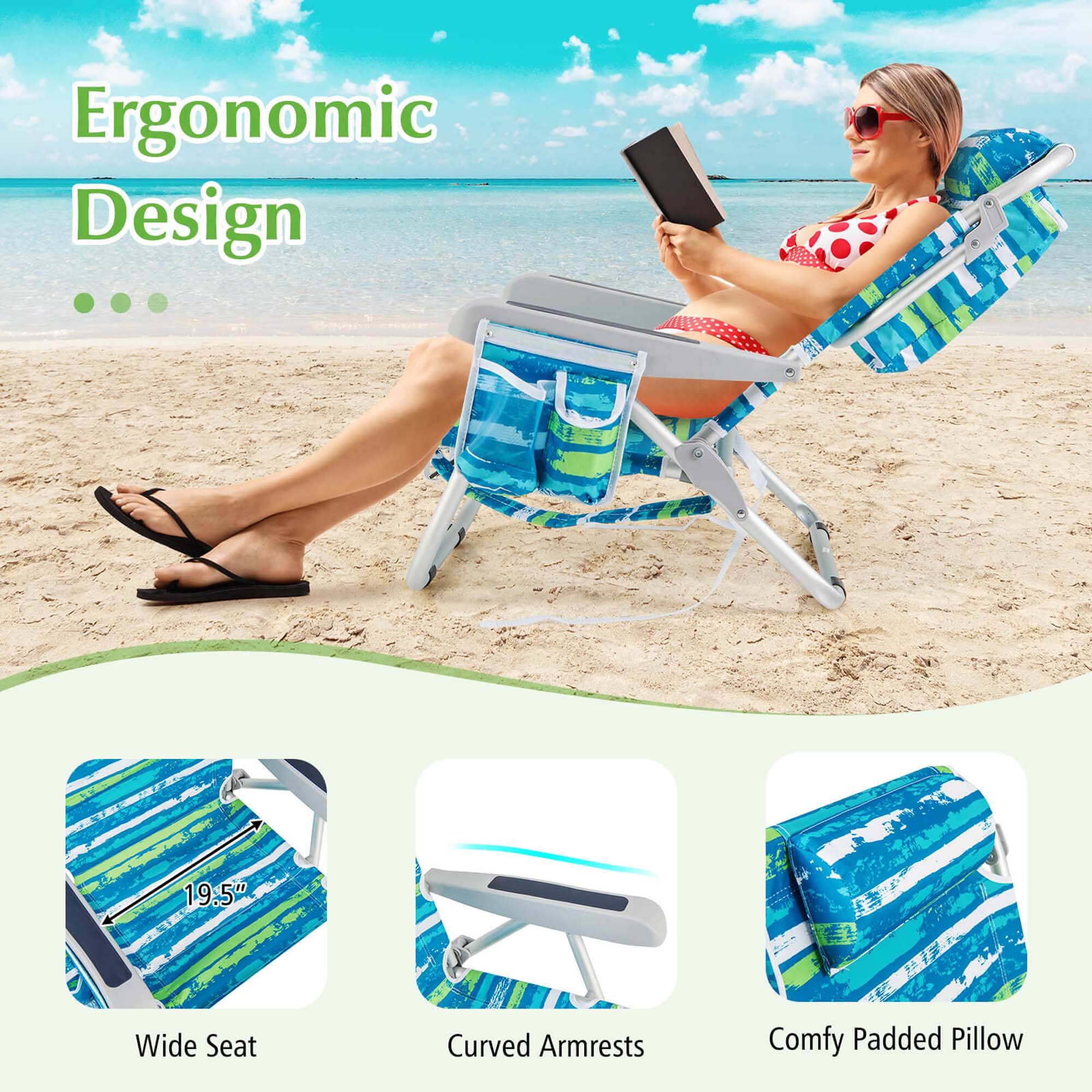 Ergonomic Design, 19.5" Wide Seat, Curved Armrests, Comfy Padded Pillow