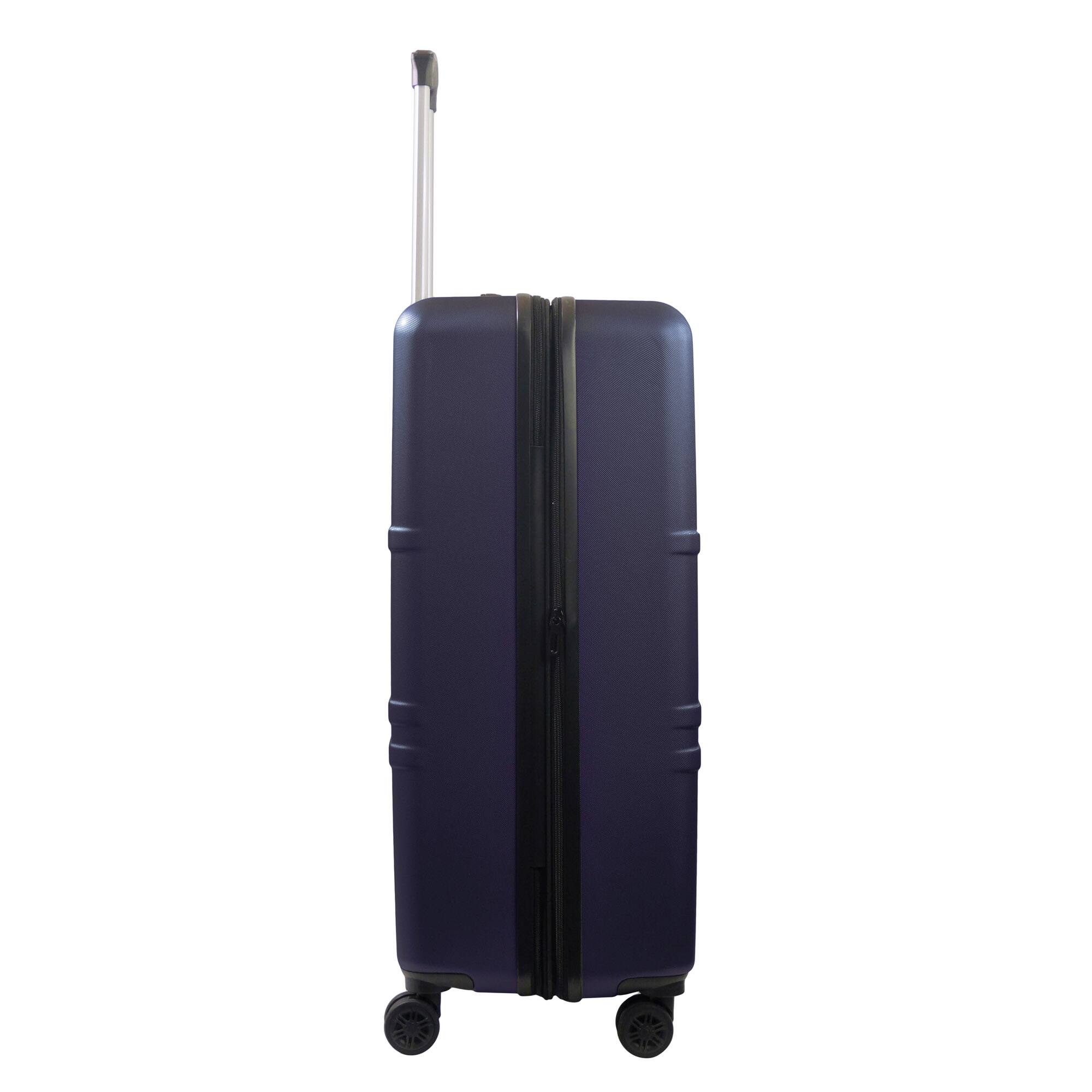 Left. American Dreamliner - 30" Hardside Luggage with Expansion - NAVY.