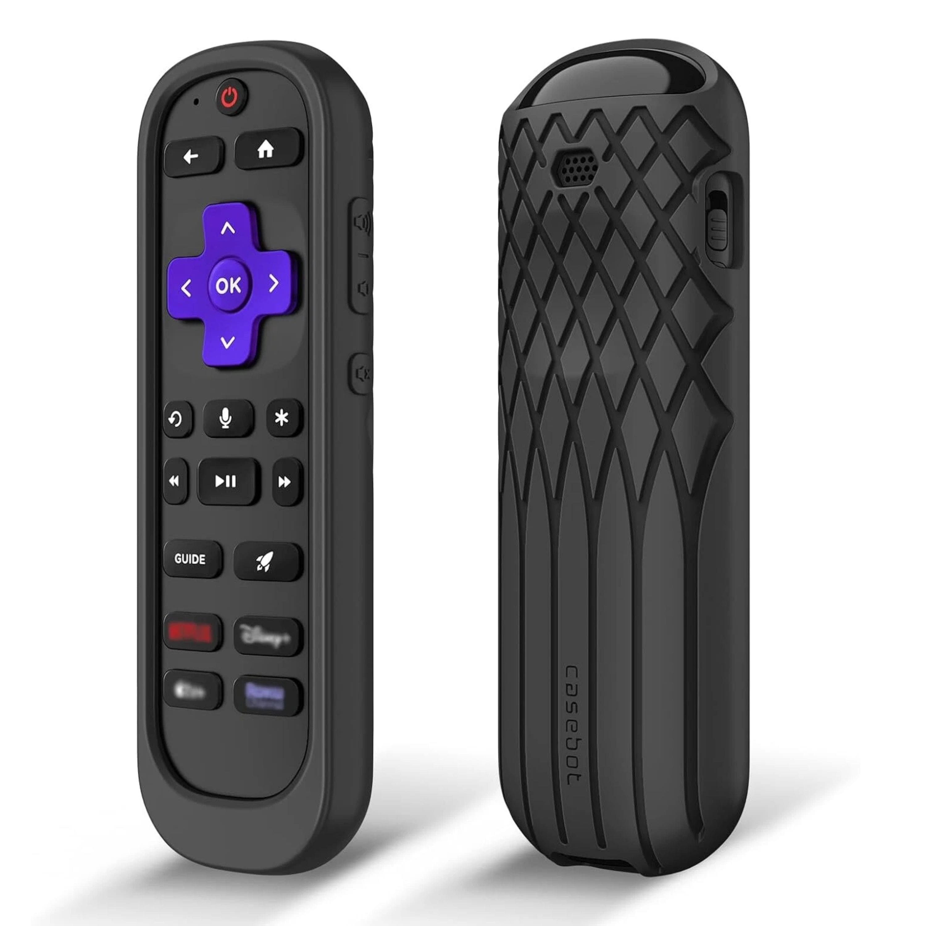 Kitcheniva - Anti Slip Shockproof Silicone Case For Roku Voice Remote Pro (2nd Edition) Black - Black