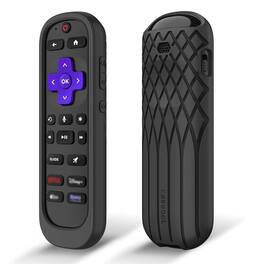 Kitcheniva - Anti Slip Shockproof Silicone Case For Roku Voice Remote Pro (2nd Edition) Black - Black
