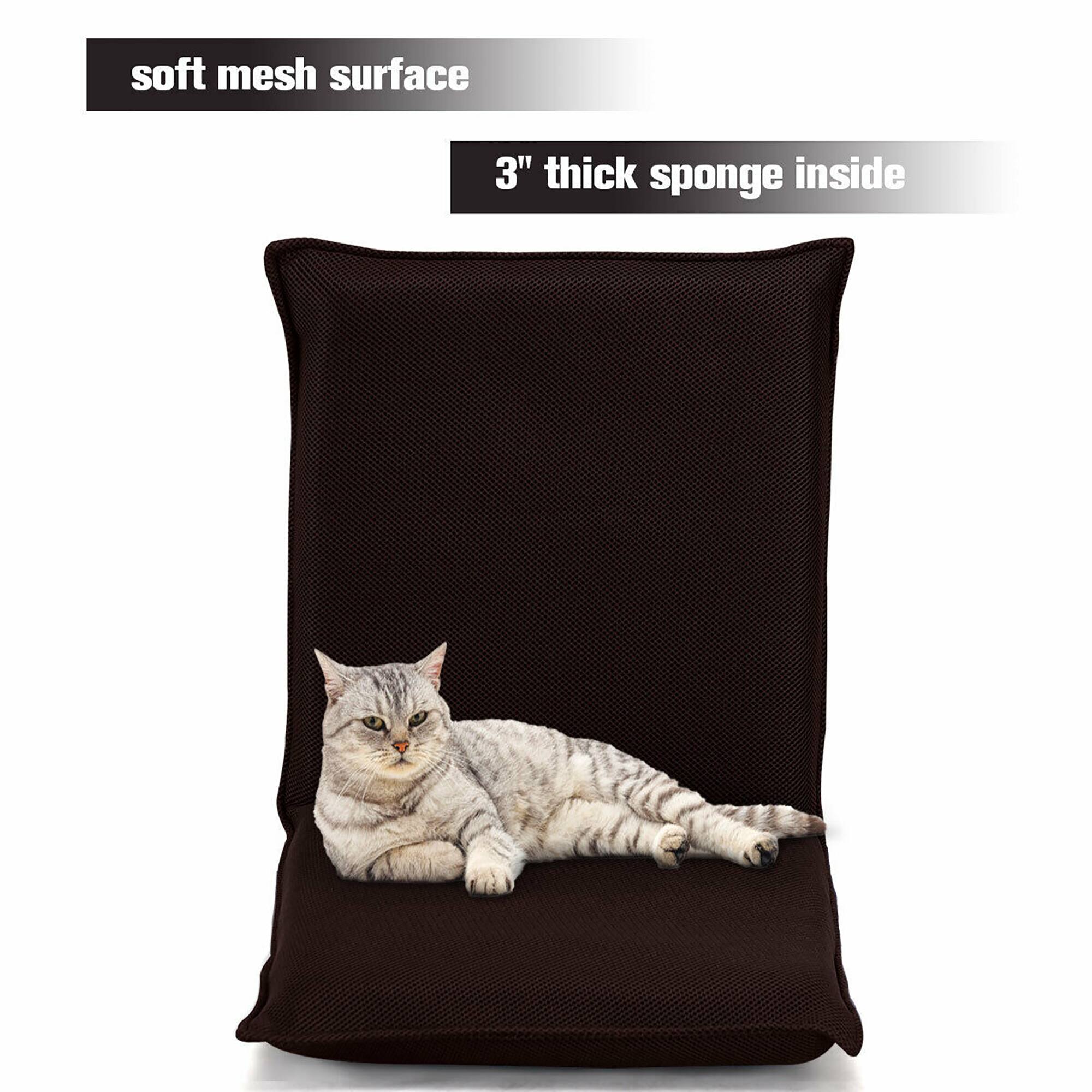 soft mesh surface  
3" thick sponge inside