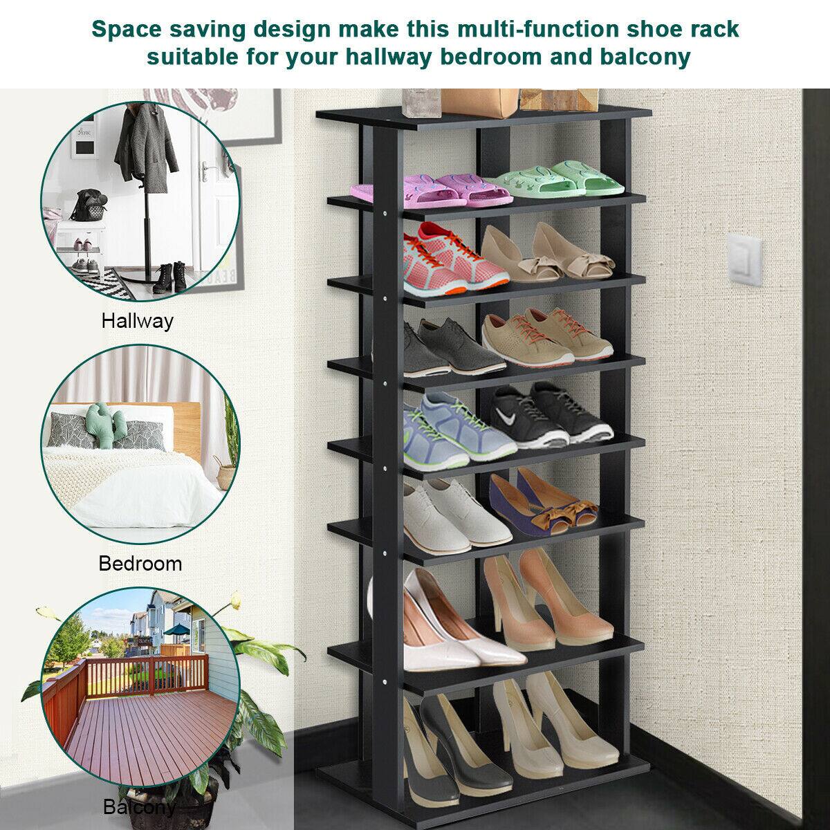 Space saving design make this multi-function shoe rack suitable for your hallway, bedroom, and balcony.

Hallway

Bedroom

Balcony