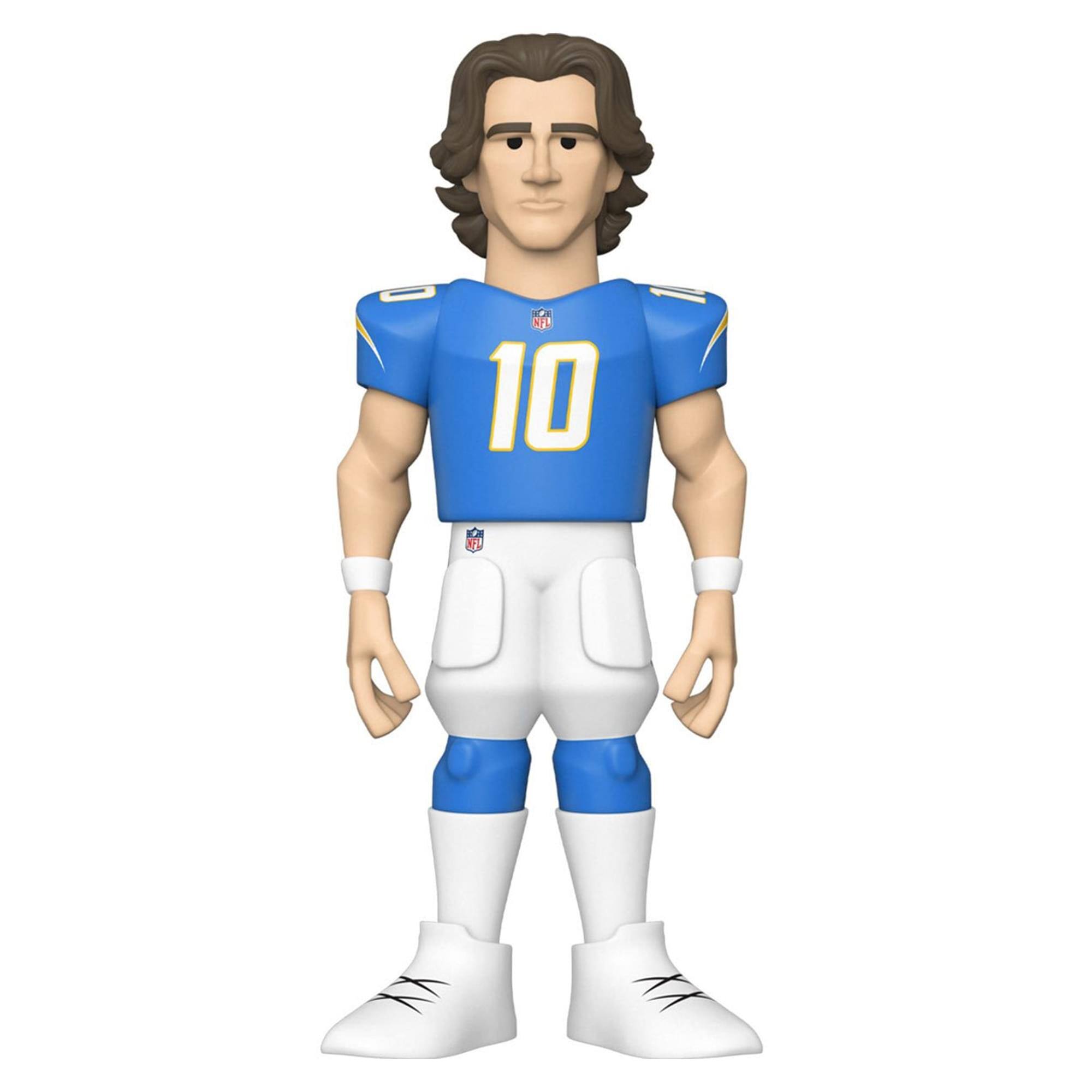 Alt View 1. Funko - LA Chargers NFL Funko Gold 12 Inch Vinyl Figure | Justin Herbert - Blue.
