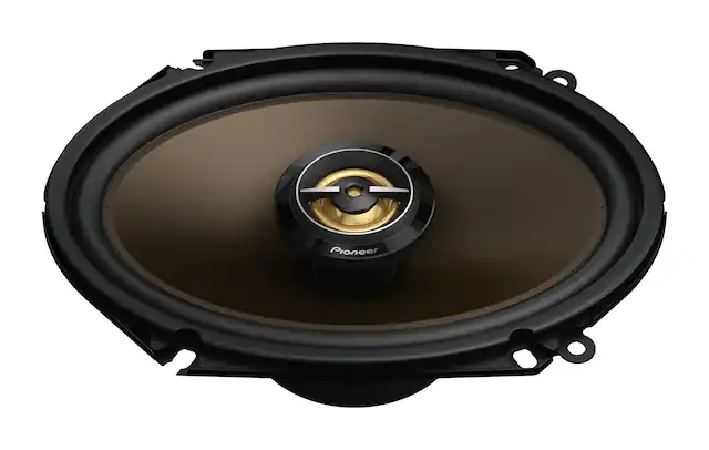 Front. Pioneer - 6" x 8" 2-way Car Speakers Aramid Fiber-reinforced IMPP cone (Pair) - Black.