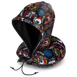 Von Dutch - Jax Hooded Memory Foam Travel Neck Pillow - Black