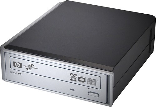 Best Buy Hp 24x External Usb 2 0 Double Layer Dvd Rw Cd Rw Drive Dvd1270e