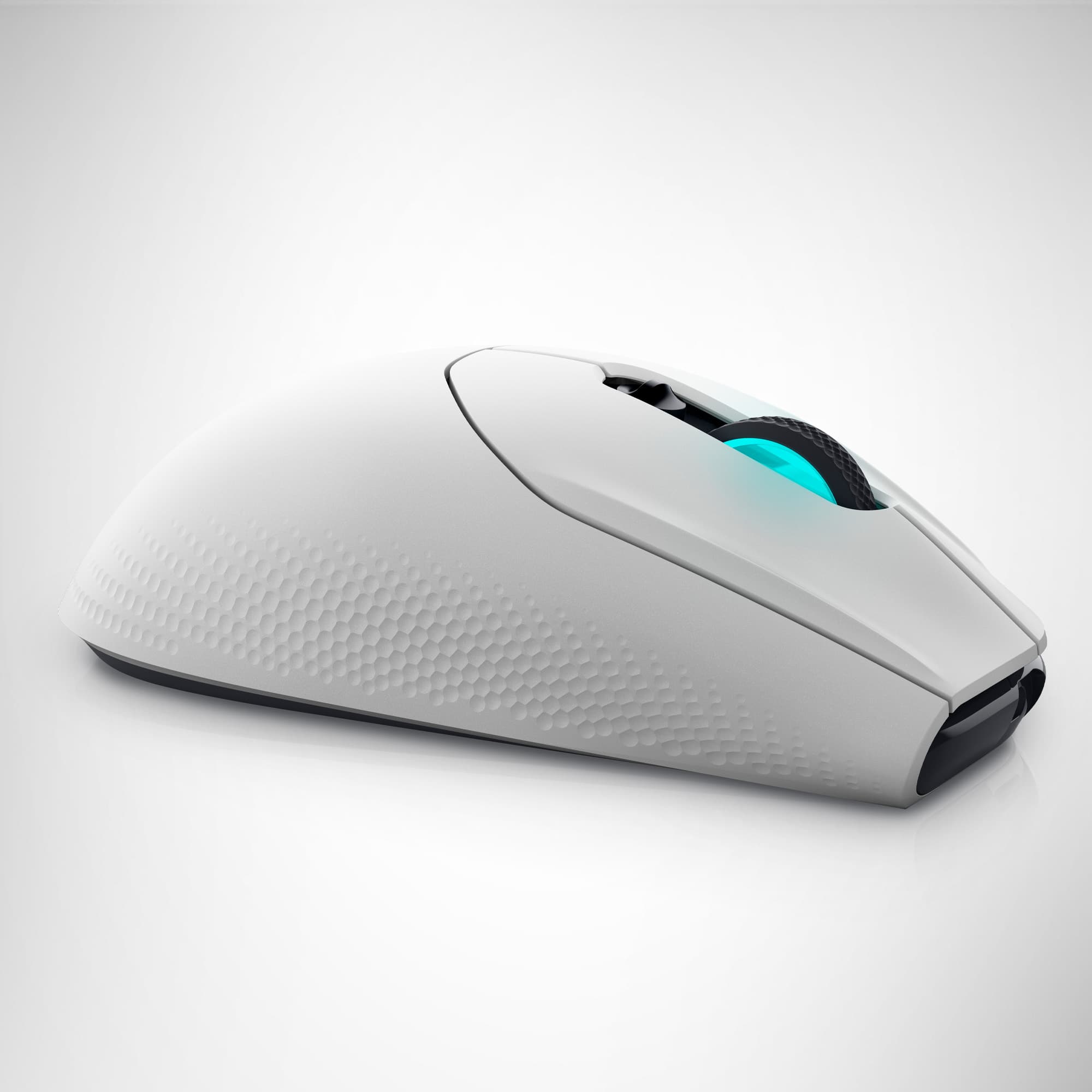 Alt View 18. Alienware - AW620M Wireless Optical Gaming Mouse for PC - Lunar Light.