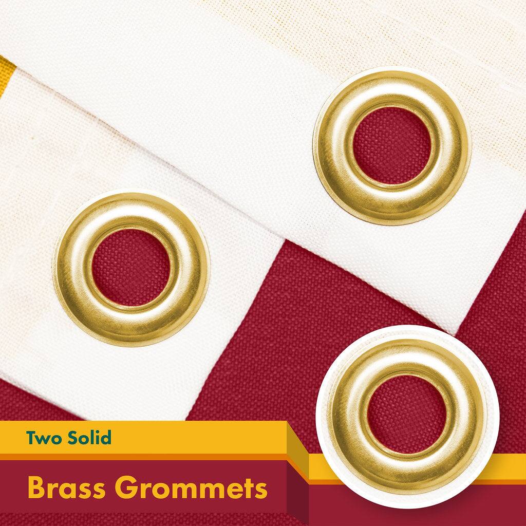Two Solid Brass Grommets