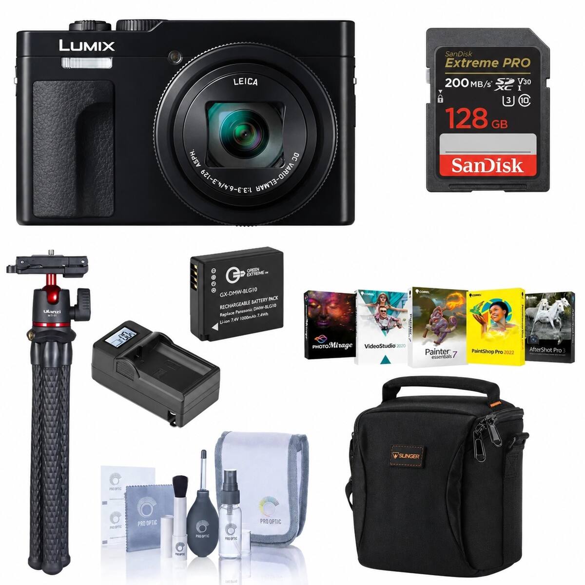 LUMIX SanDisk Extreme PRO LEICA 200 MB/s V30 I ASPH DC BZI-EN/V9-CET VARID-ELMAR 3 10 128 GB SanDisk Manl f CHITN n GX-DMW-BL10 BATTERY PACK RECHARGEABLE DMW-OP Replace non nte P2V Uinien PHOTOMisage VideoStudio 2020 - Painter eutentias PaintShop Pro 2022 AfterShot Pro I SUNGER m - P00 SP PRO OPTIC