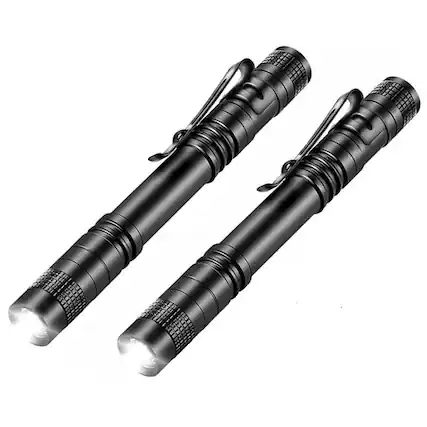 Front. Stock Preferred - 2Pack Tactical Mini LED Flashlight.