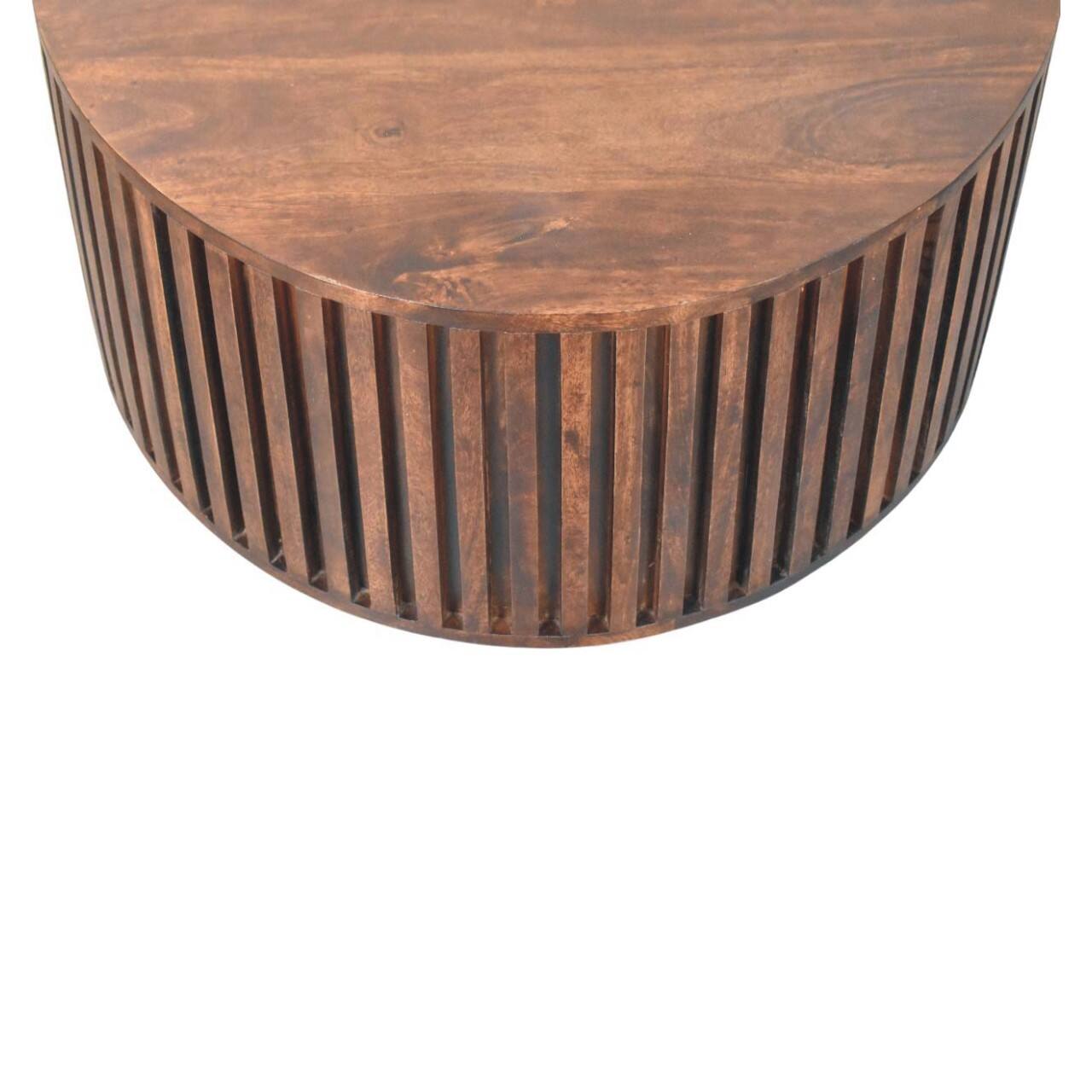 Alt View 5. Artisan Furniture - Artisan Furniture Solid Wood Orion Slatted Coffee Table - Brown.