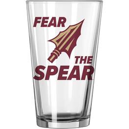 Logo Brands - Florida State Seminoles 16oz. Team Slogan Pint Glass - Multicolor