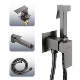 Wall Mount Single-Handle Handheld Bidet Sprayer with Handle and Mixer Body