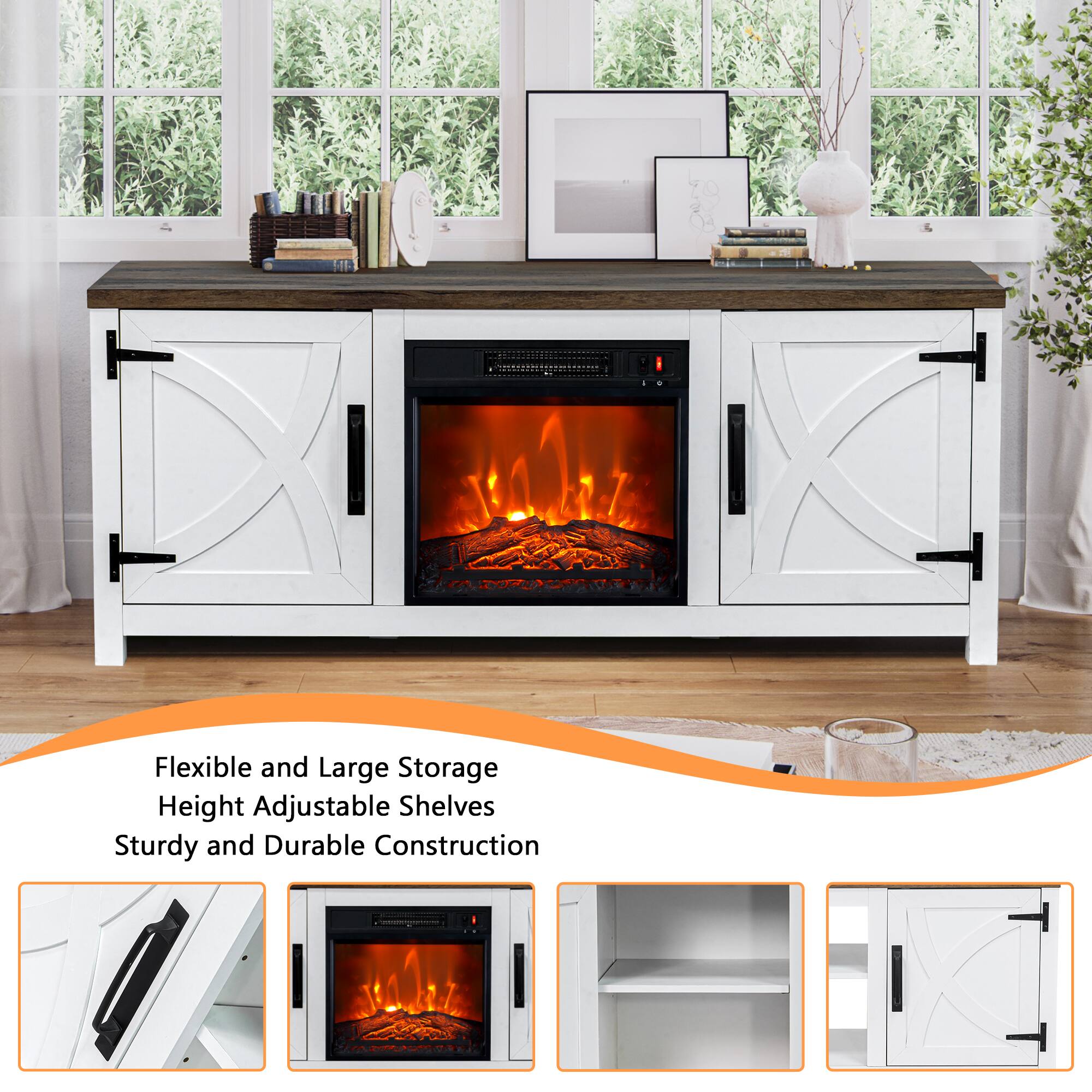 Flexible and Large Storage  
Height Adjustable Shelves  
Sturdy and Durable Construction