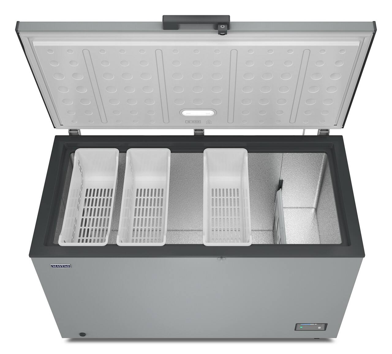 Alt View 5. Maytag - Maytag - Maytag® 16 Cu. Ft. Garage Ready Chest Freezer with Freezer-to-Fridge Convertibility - Grey.