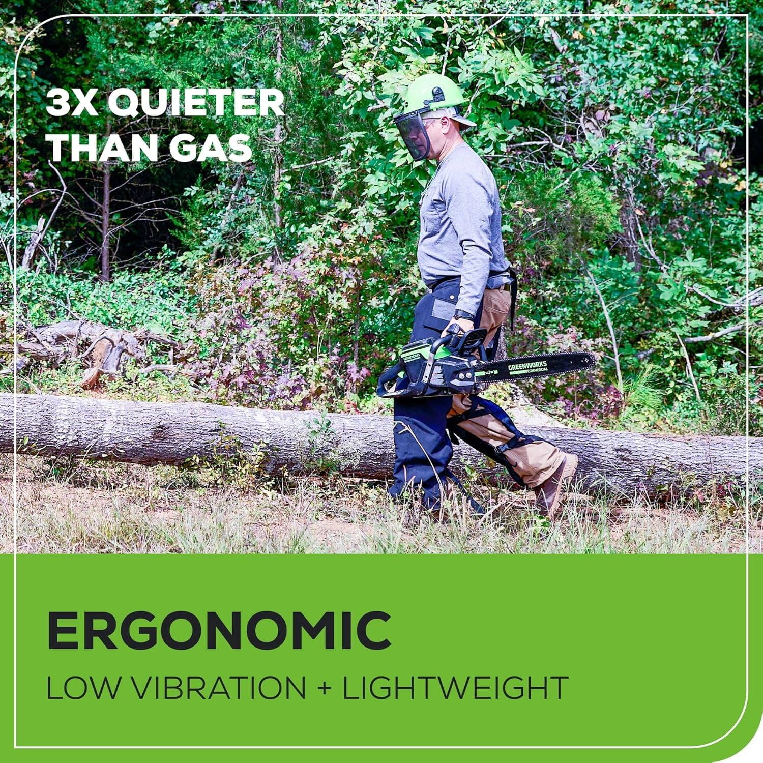 3X QUIETER THAN GAS

ERGONOMIC
LOW VIBRATION + LIGHTWEIGHT