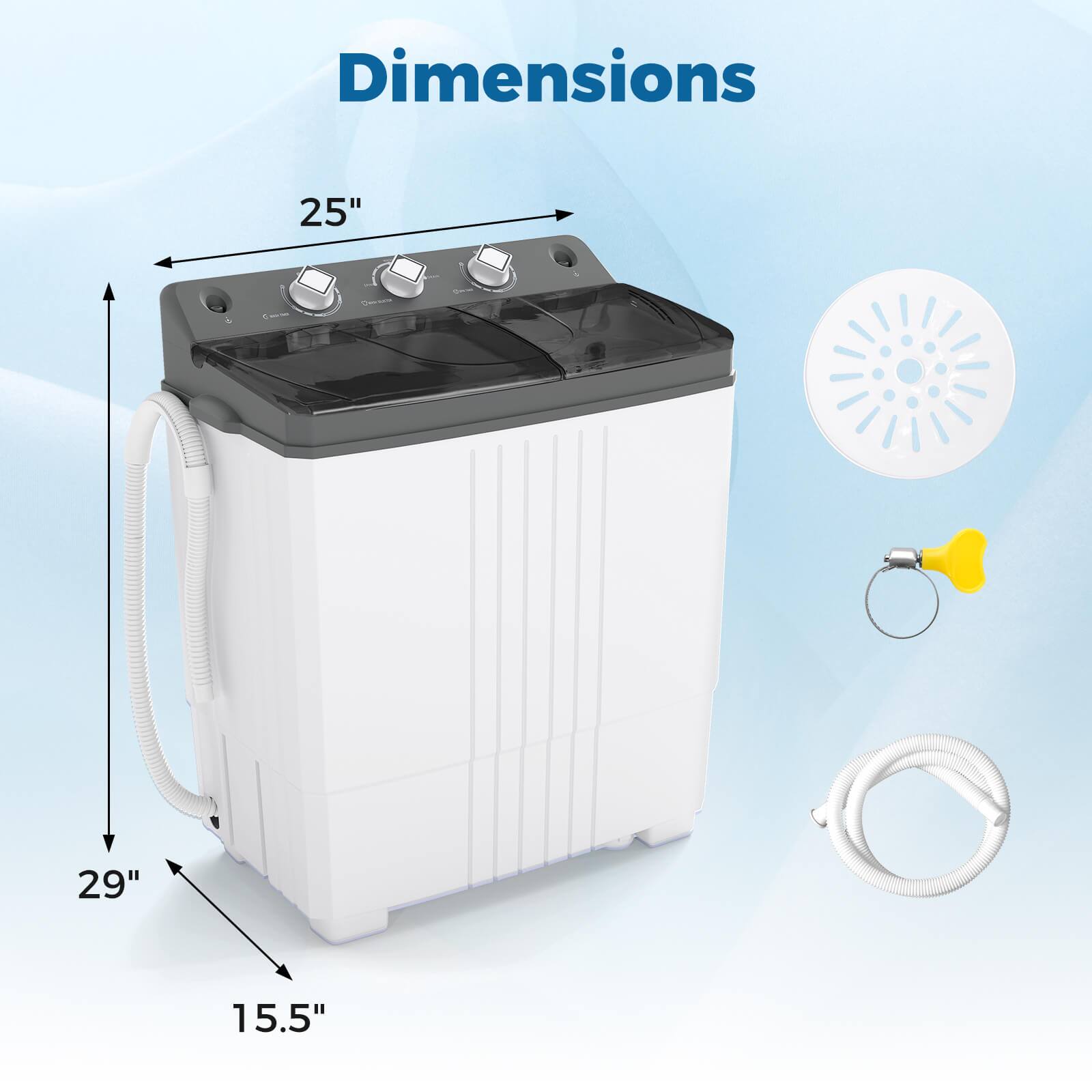 Dimensions  
25"  
29"  
15.5"