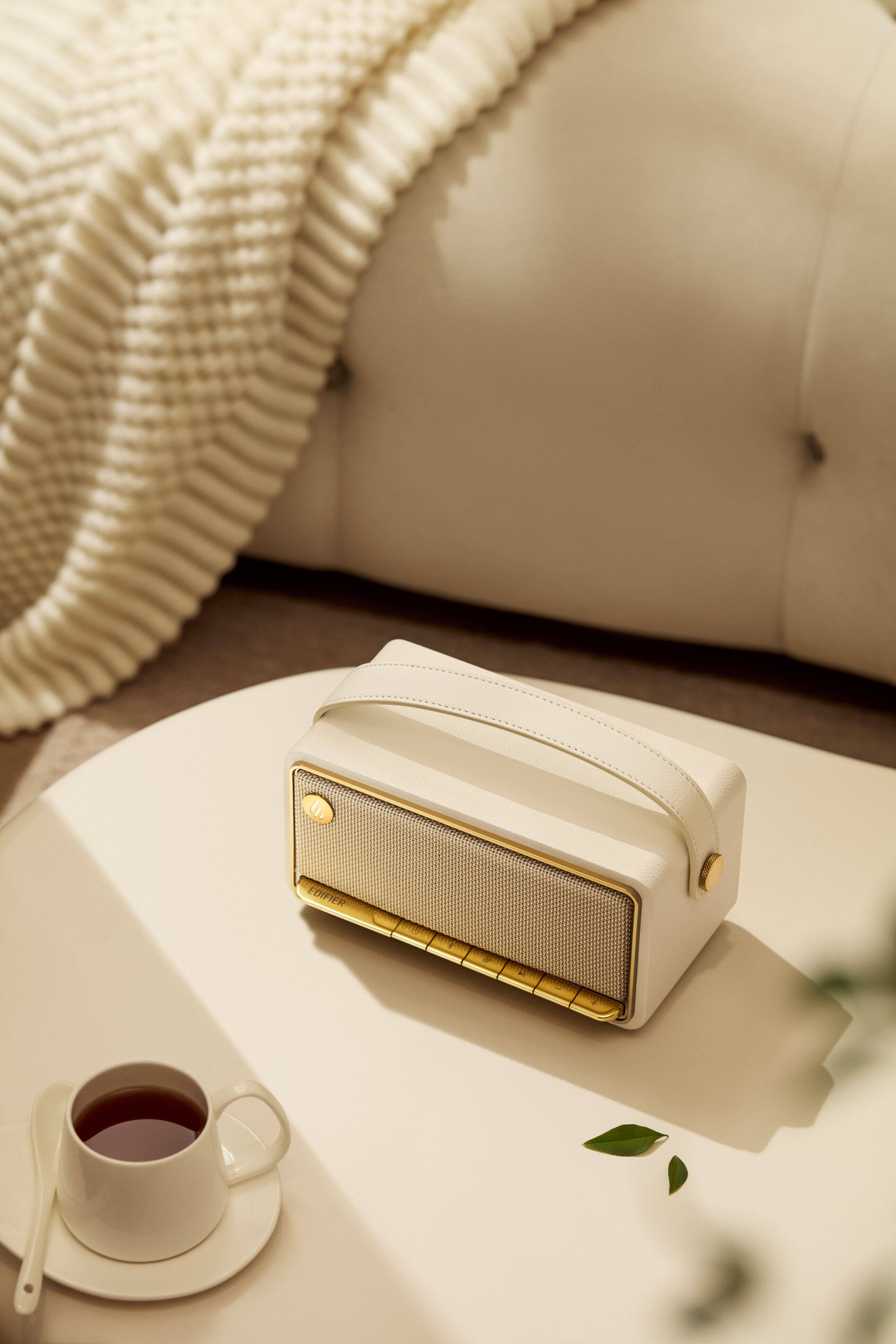 Alt View 10. Edifier - MP330 Portable Bluetooth Speaker - Ivory.