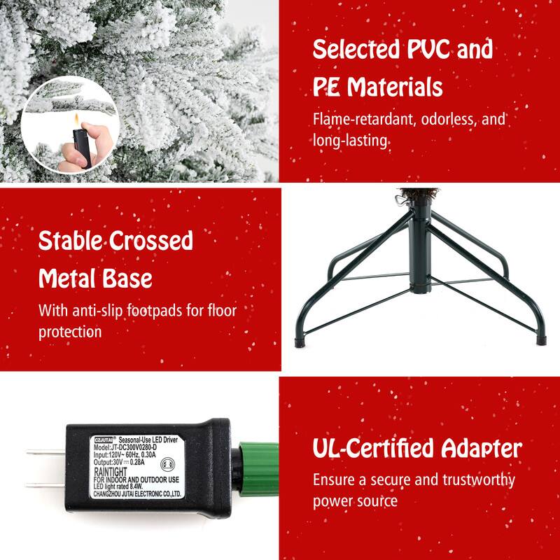 Selected PUC and PE Materials Flame-retardant, odorless, and long-lasting:

Stable Crossed Metal Base With anti-slip footpads for floor protection

CEJUTAI Seasonal-Use LED Driver Model: JT-DC300V0280-D
Input: 120V~60Hz, 0.30A
Output: 30V=0.28A
RAINTIGHT FOR INDOOR AND OUTDOOR USE LED light rated 4W.
CHANGZHOU JUTAI ELECTRONIC CO., LTD.

UL-Certified Adapter Ensure a secure and trustworthy power source
