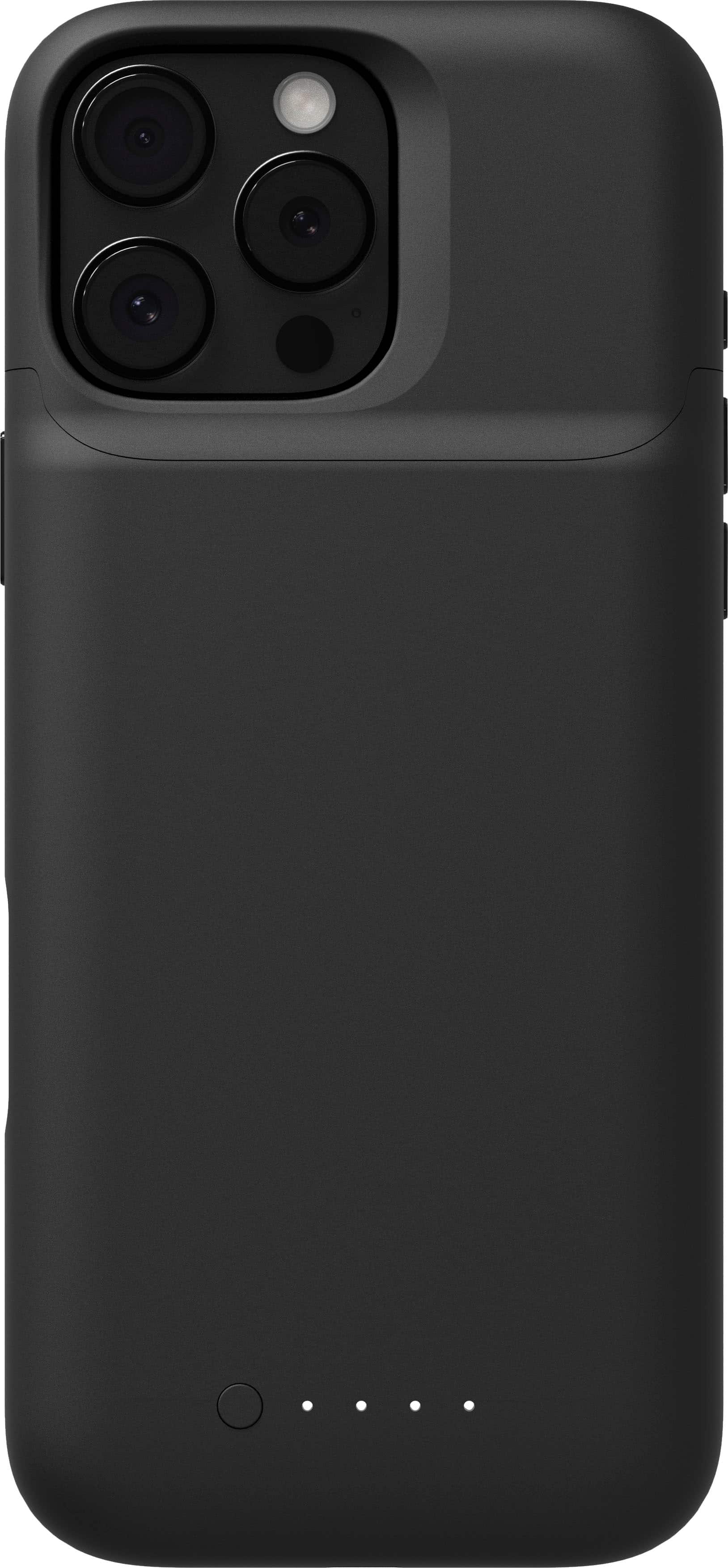 Front. mophie - Juice Pack for iPhone 16 Pro Max - Black.