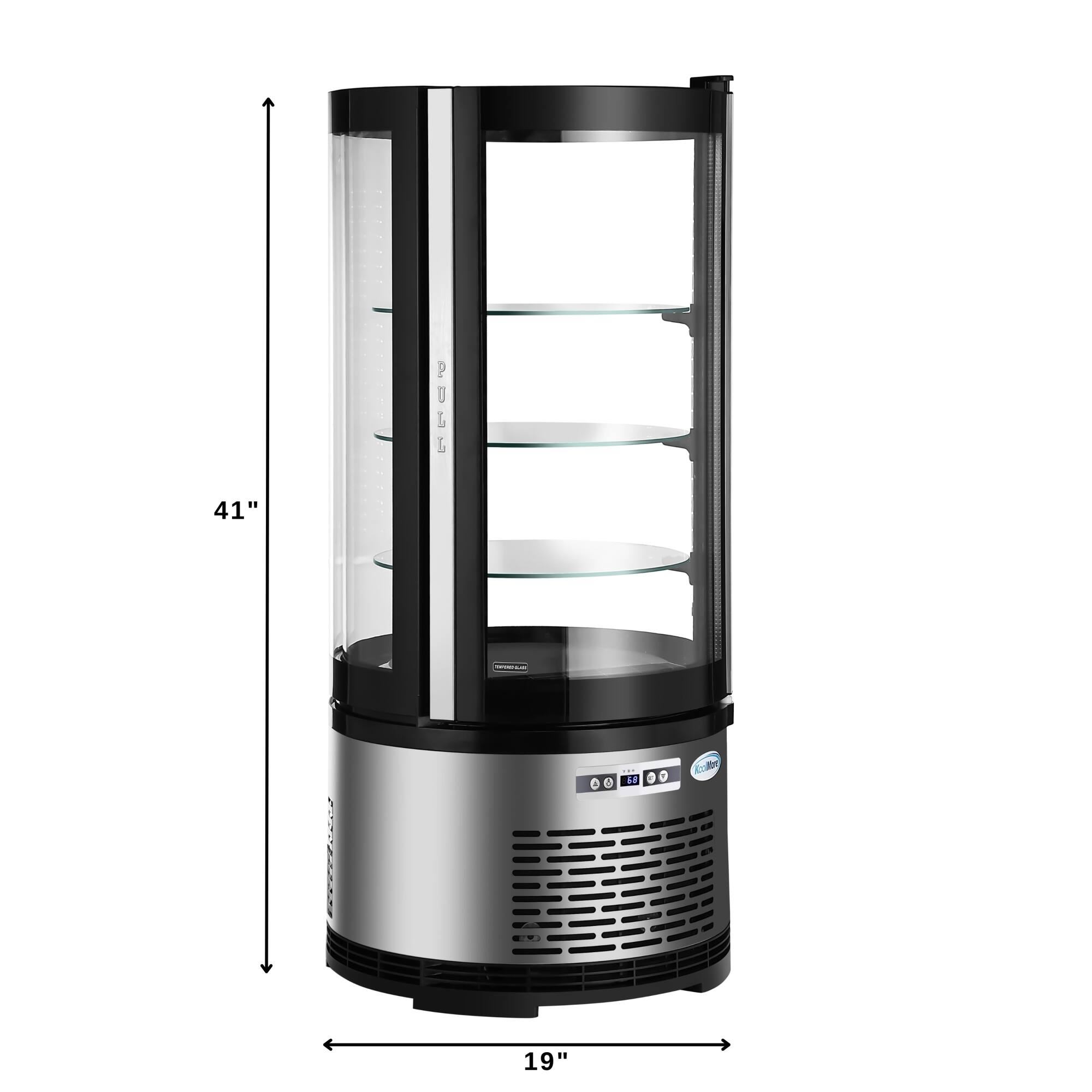 The text on the image reads "41" PUGL - 2.0 Kcl 19". This information suggests that the appliance is 41 inches tall and has a 2.0 Kcl rating. The 19" measurement likely refers to the width of the appliance.