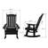 28.1", 21.5", 17.5" - dimensions of the chair
20.7", 29.1", 41.3" - dimensions of the rocker