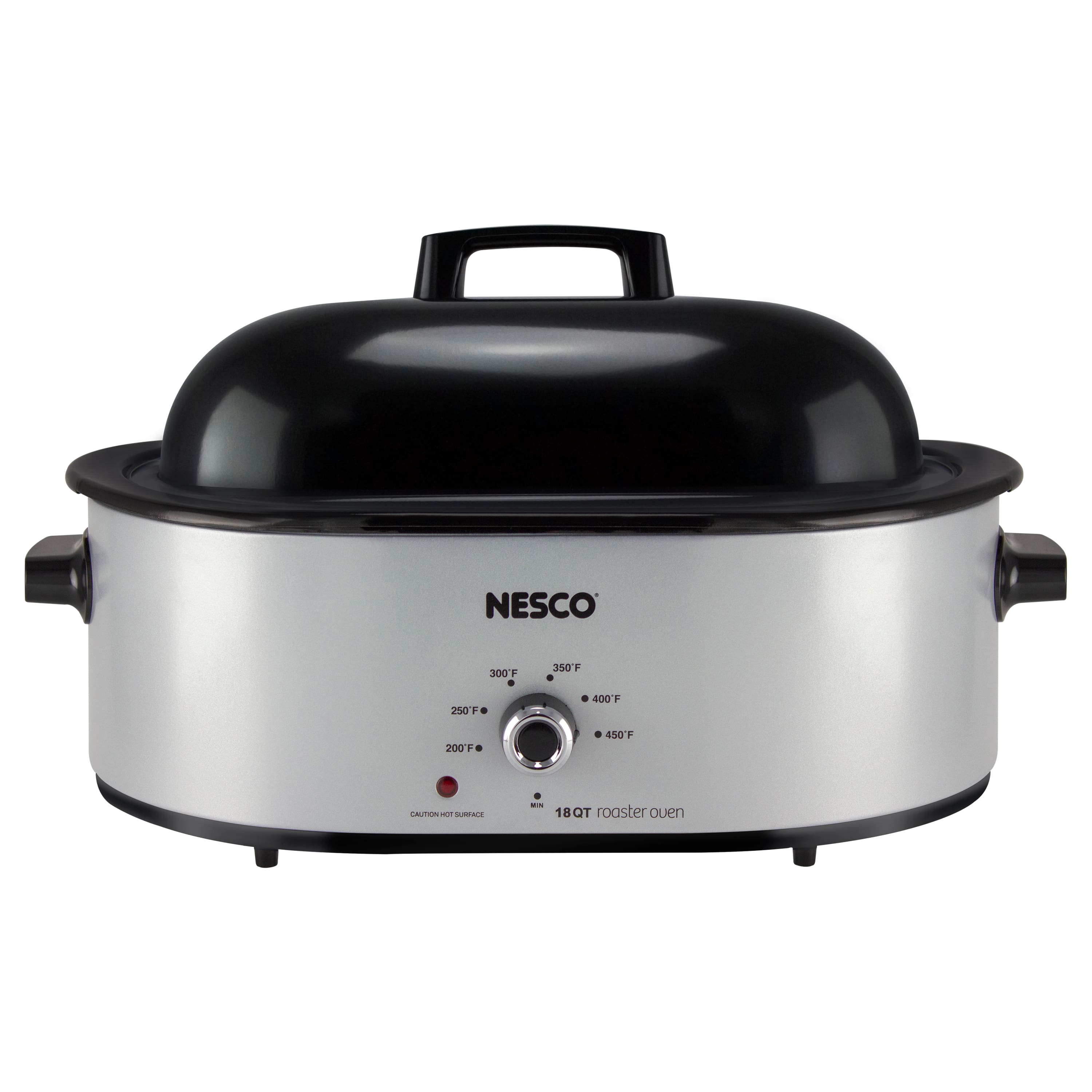 Nesco - 18-qt. Roaster Oven with Porcelain Cookwell - Silver
