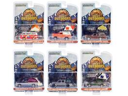 "The Great Outdoors" Set of 6 pieces Series 2 1/64 Diecast Model Cars by Greenlight - Multi