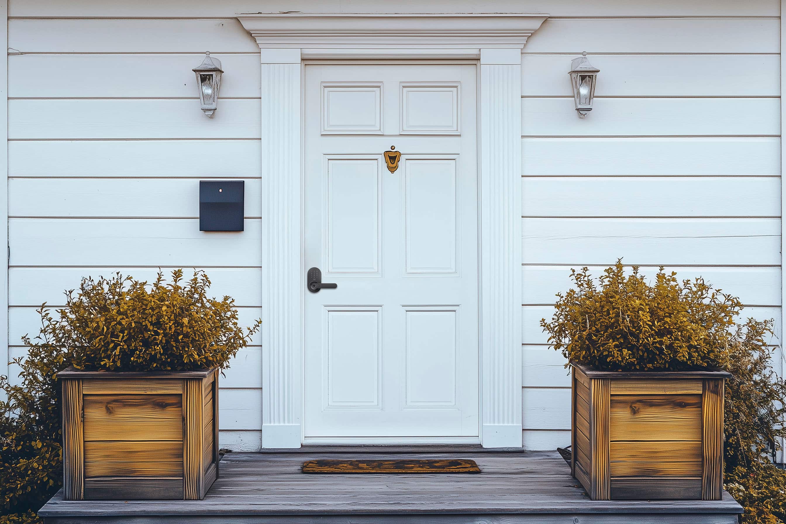 Alt View 5. Aqara - Smart Lock U300 Matter over Thread Lever Set with Touchpad/NFC/Auto Lock/Home Key/Fingerprint/Bluetooth/Key Access - Black.