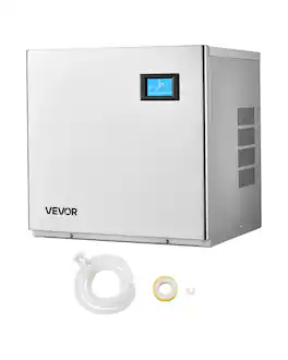 VEVOR - Commercial Ice Maker Machine - Head, 360 Lbs/Day Stainless Steel Ice Machine with Self-Cleaning, 156 PCS Ice Tray - Stainless steel color