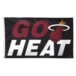 WinCraft - Miami Heat 3' x 5' Single-Sided Deluxe Team Slogan Flag - Multicolor