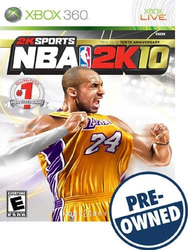 Front Standard. NBA 2K10 — PRE-OWNED - Xbox 360.