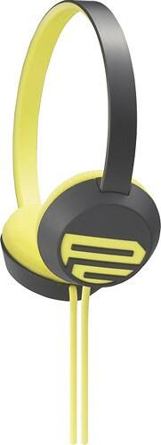 Front Standard. Sony - PIIQ Over-the-Ear Headphones - Yellow.