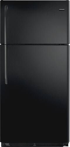 Front Standard. Frigidaire - 18.2 Cu. Ft. Top-Mount Refrigerator - Black.