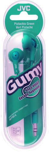 JVC Pistachio Green Vert Pistache JVC R Gumy BASS BOOST Bases Augmente STERED CASQUE HERDPHONES F F150-G NA iPod iPhone iPad