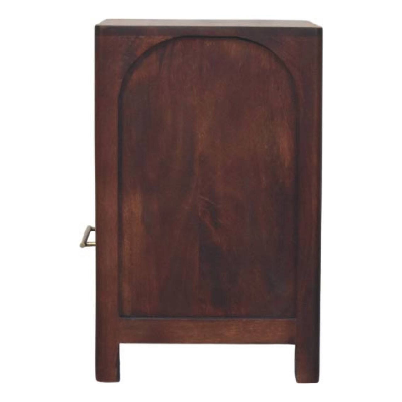 Alt View 7. Artisan Furniture - Artisan Furniture Solid Wood Arched Edge 1 Drawer Bedside - Brown.