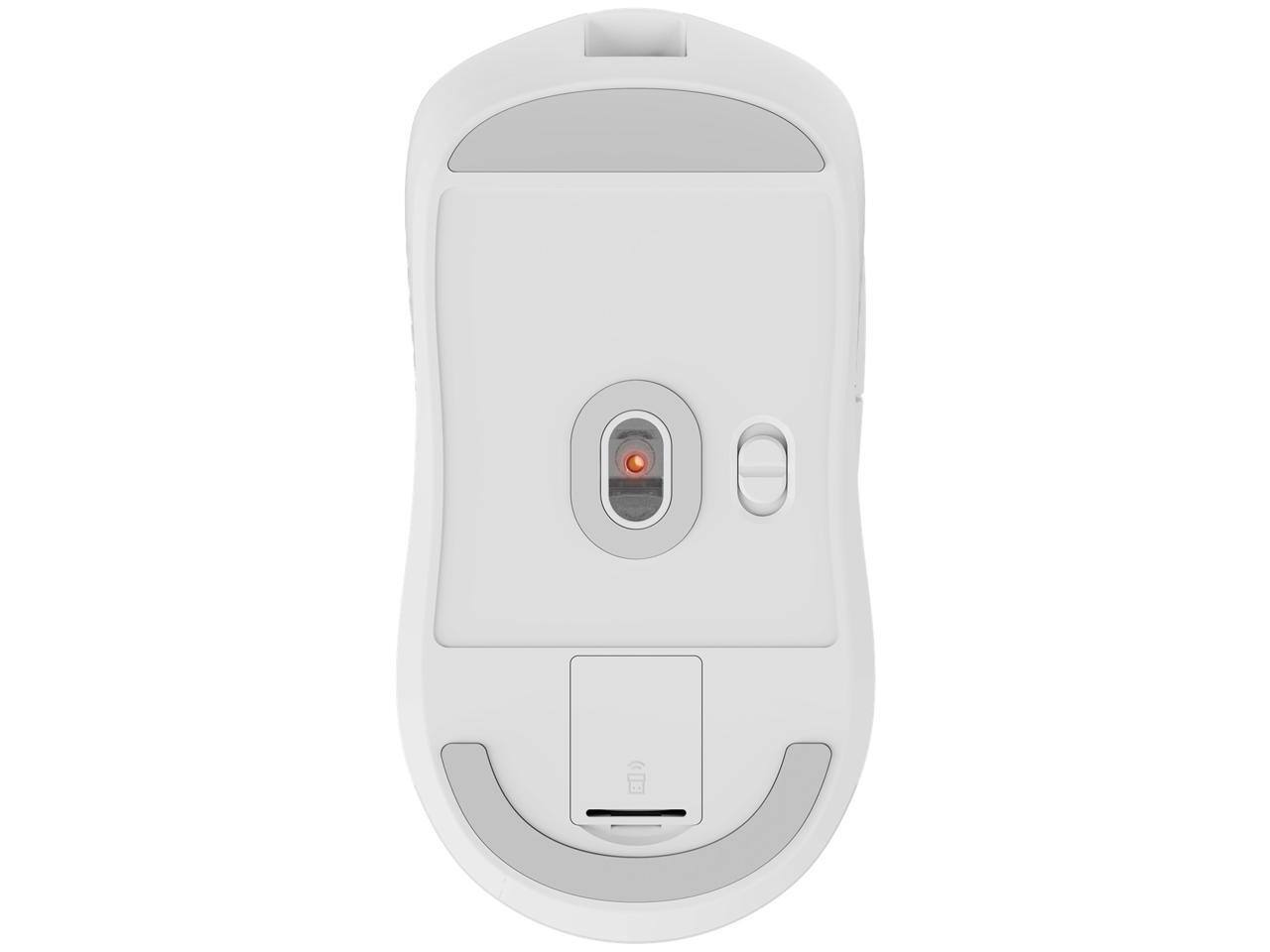 Alt View 4. MSI - MSI VERSA 300 Wireless Optical Gaming Mouse - Bluetooth, 2.4GHz, 8K DPI (Adjustable) - White - White.